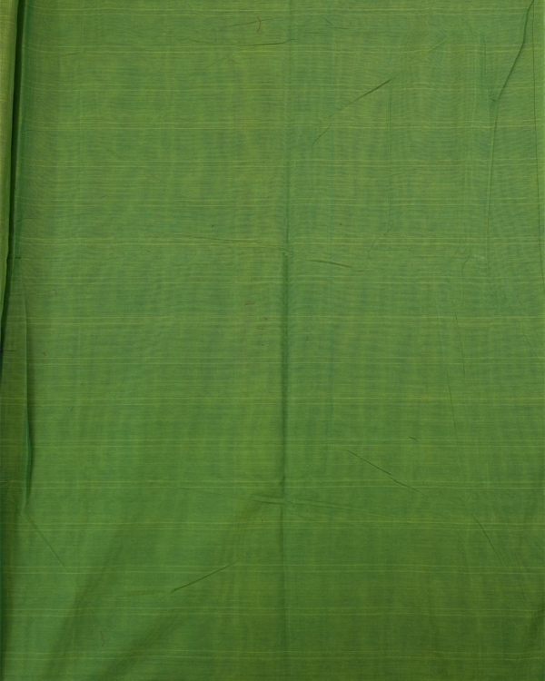 16 PURE COTTON SAREE - Parrot Green