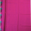 .16 PURE COTTON SAREES - Magenta with Teal Blue & Coral