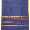...18 CHETTINAD COTTON SAREES - Royal Blue with Teal Blue Checks & Antique Gold