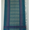 PURE COTTON SAREE - Teal Blue
