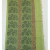 2 PURE COTTON SAREE - Light Olive Green with Dark Green