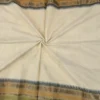 CHETTINAD COTTON SAREES  - Cream Beige with Olive Green, Antique Gold & Black