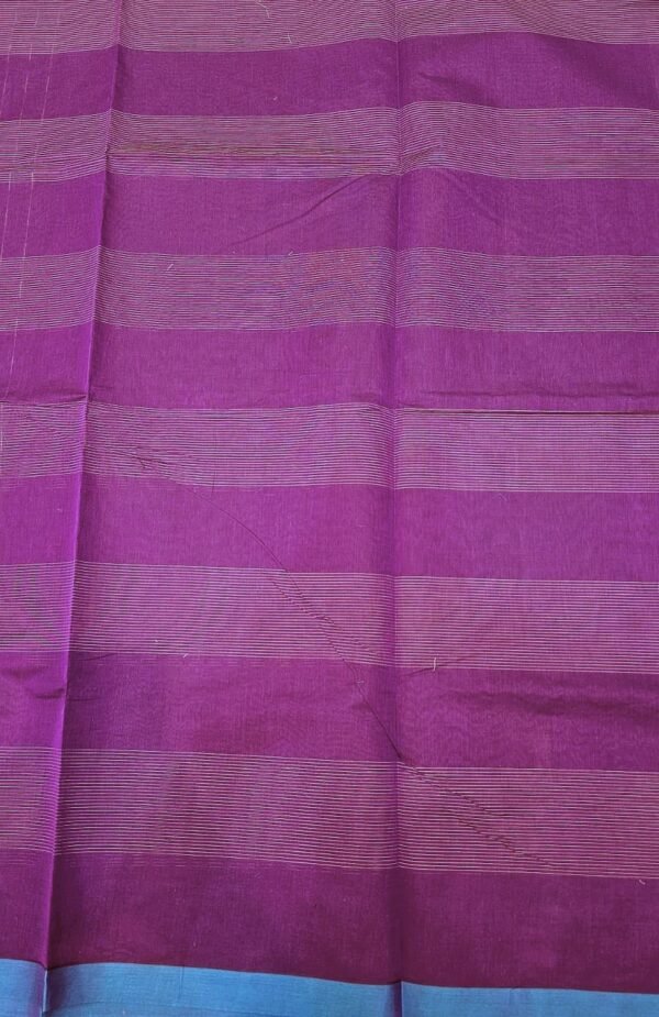 PURE COTTON SAREES - Deep Wine Purple