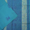 .23 PURE COTTON SAREES - Teal Blue