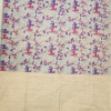 COTTON SAREES  - Light Sky Blue with Purple, Magenta & Beige