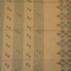 PURE COTTON SAREES - Sand Beige with Olive Green & Peach