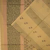 PURE COTTON SAREES - Sand Beige with Olive Green & Peach