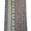 PURE COTTON SAREE - Charcoal Grey with White, Silver & Maroon