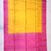 3 SOFT SILK SAREES - Mustard Yellow with Rani Pink