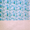 ..30 COTTON SAREES - Pastel Sky Blue with Teal Green & Royal Blue