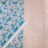 ..31 COTTON SAREES - Pastel Sky Blue with Teal Green & Royal Blue