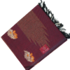 PURE COTTON SAREE - Deep Wine