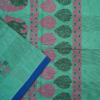 PURE COTTON SAREES - Aqua Green with Royal Blue & Magenta