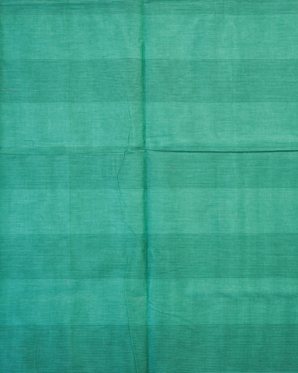 PURE COTTON SAREES - Aqua Green with Royal Blue & Magenta