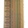 .34 PURE COTTON SAREES - Sand Beige with Multicolour Peacock Motifs