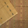348 PURE COTTON SAREES - Sandalwood Beige with Maroon, Olive Green & Black