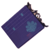 35 PURE COTTON SAREE - Royal Violet with Teal Blue