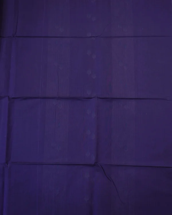 PURE COTTON SAREES - Deep Purple with Lavender, Teal Blue & Sea Green