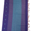 36 PURE COTTON SAREE - Royal Violet with Teal Blue