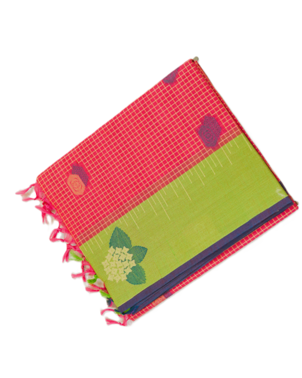 38 PURE COTTON SAREES - Coral Pink