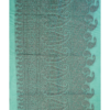 PURE COTTON SAREES - Aqua Mint Green with Teal & Maroon Accents