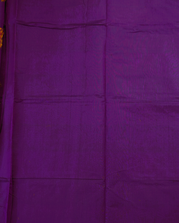 PURE COTTON SAREE - Royal Purple