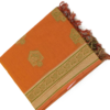 PURE COTTON SAREES - Rust Orange
