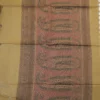 PURE COTTON SAREES - Antique Gold with Dusty Rose, Olive Green & Maroon