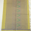 6 PURE COTTON SAREE - Olive Green