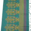 PURE COTTON SAREES - Teal Green