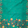 PURE COTTON SAREE - Teal Green