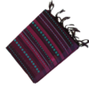 63 PURE COTTON SAREE - Wine Purple with Turquoise Blue & Magenta