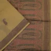 PURE COTTON SAREES - Antique Gold with Dusty Rose, Olive Green & Maroon