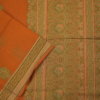 PURE COTTON SAREES - Rust Orange