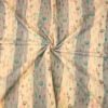 ..7 COTTON SAREES - Sand Beige with Grey and Multicolour Floral Print