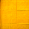 PURE COTTON SAREE - Bright Turmeric Yellow with Turquoise Blue & Orange
