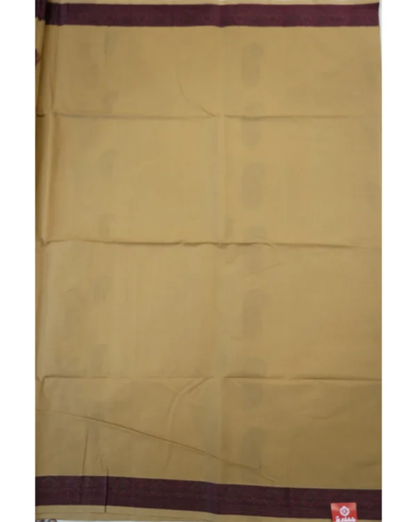 PURE COTTON SAREES - Antique Gold with Dusty Rose, Olive Green & Maroon