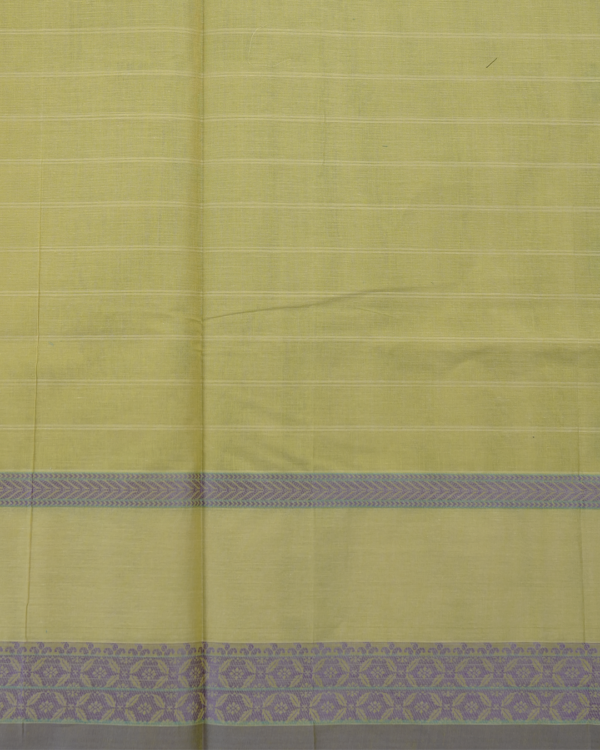 8 PURE COTTON SAREE - Olive Green