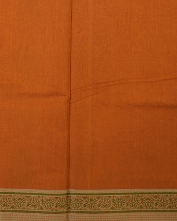 PURE COTTON SAREES - Rust Orange