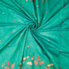 PURE COTTON SAREE - Teal Green