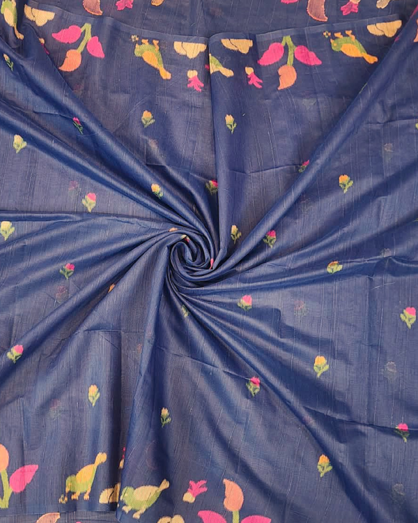 PURE COTTON SAREE - Deep Royal Purple