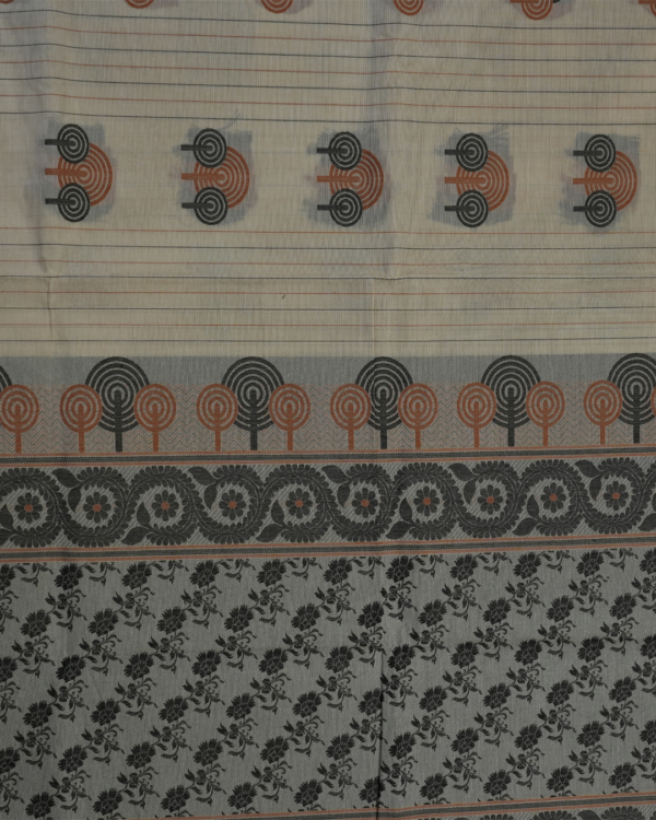 C2-3 PURE COTTON SAREES - HALF WHITE