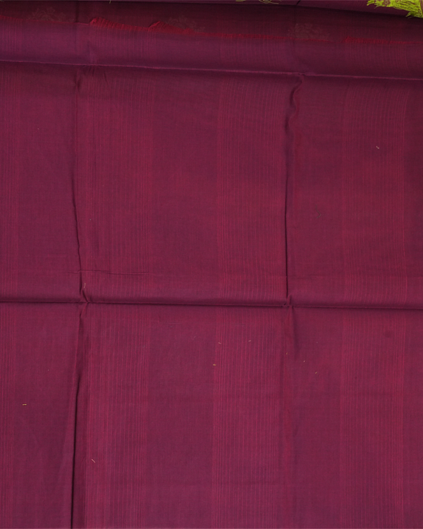 C3-5 PURE COTTON SAREES - Deep Wine