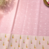 NETTED KOTA SAREES - Pink with Silver Zari Border