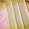 NETTED KOTA SAREES - Baby Pink with Lime Green
