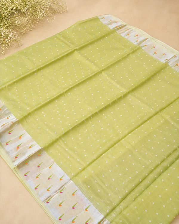 ChatGPT Image Sep 1, 2026, 01_05_43 PM NETTED KOTA SAREES - Lime Green