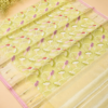 NETTED KOTA SAREES - Pista Green