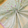 NETTED KOTA SAREES - Pastel Mint Green