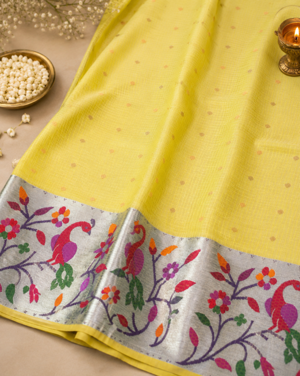 ChatGPT Image Sep 1, 2026, 10_40_16 AM NETTED KOTA SAREES - Lime Green