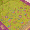 ChatGPT Image Sep 8, 2026, 02_58_25 PM Pichwai Semi Silk - Lime Green & Purple Pichwai Semi Silk Saree
